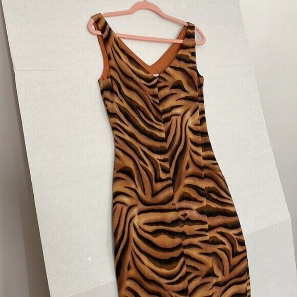 David Warren Dress, Sleeveless, V-Neck & Back, Lined, Side Zip, 6 - Picture 4 of 11